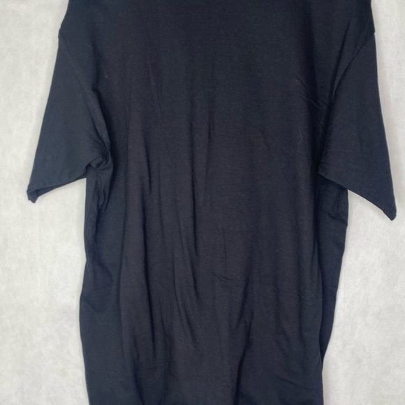 A Lost Cause mens graphic T-shirt Happy Daze flower with Joint black size Large - Picture 3 of 5